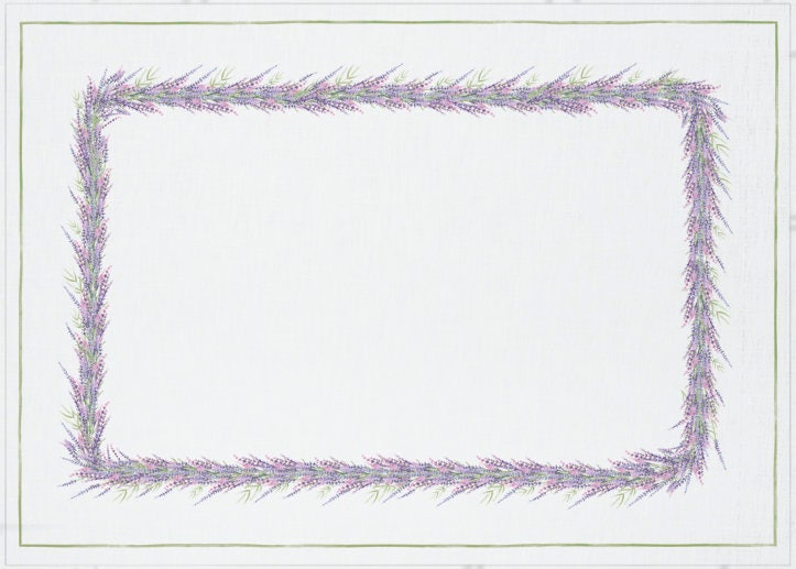 Linen tablecloth, farmhouse decor, lavenders, rectangle tablecloth, 100% linen fabric