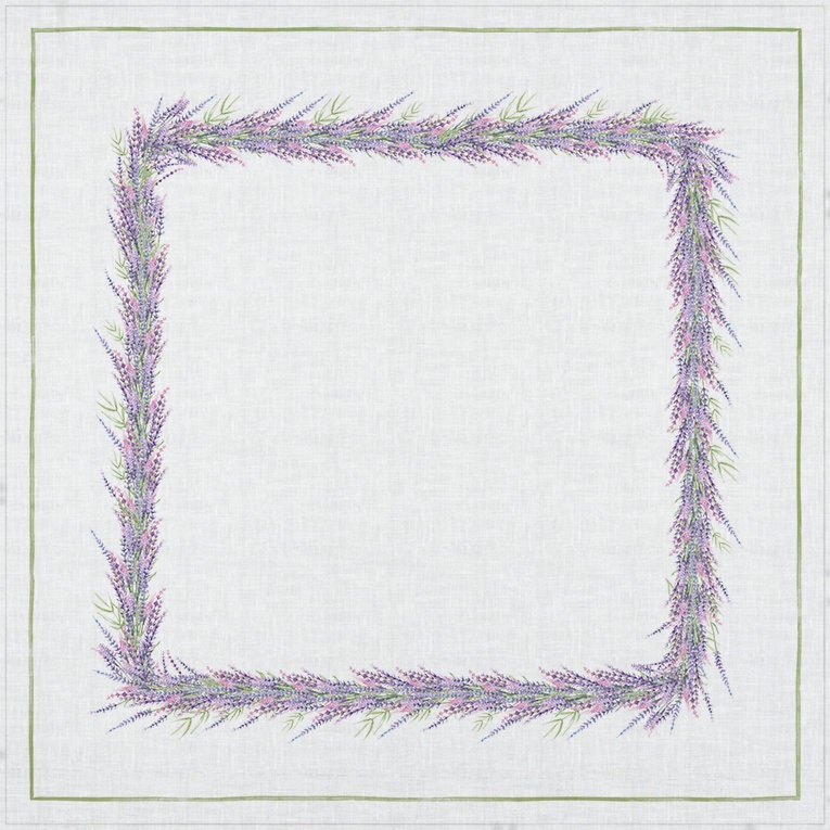 Linen tablecloth, farmhouse decor, lavenders, rectangle tablecloth, 100% linen fabric