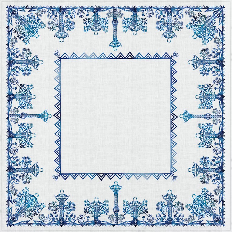 Linen tablecloth, farmhouse decor, Ethnic, rectangle tablecloth, 100% linen fabric