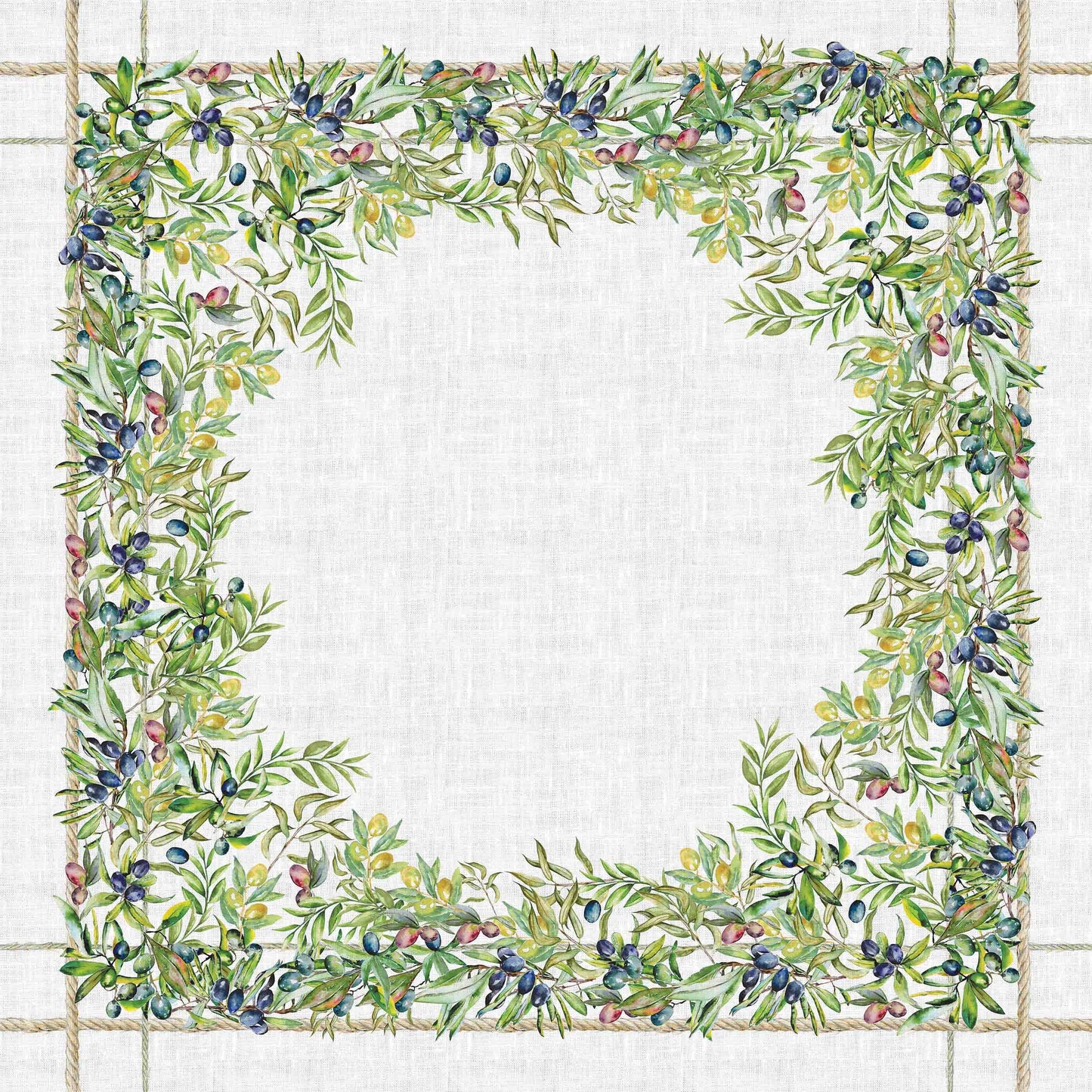 Provence tablecloth, Olives pattern, Linen tablecloth, farmhouse decor, 100% linen fabric, rectangle tablecloth