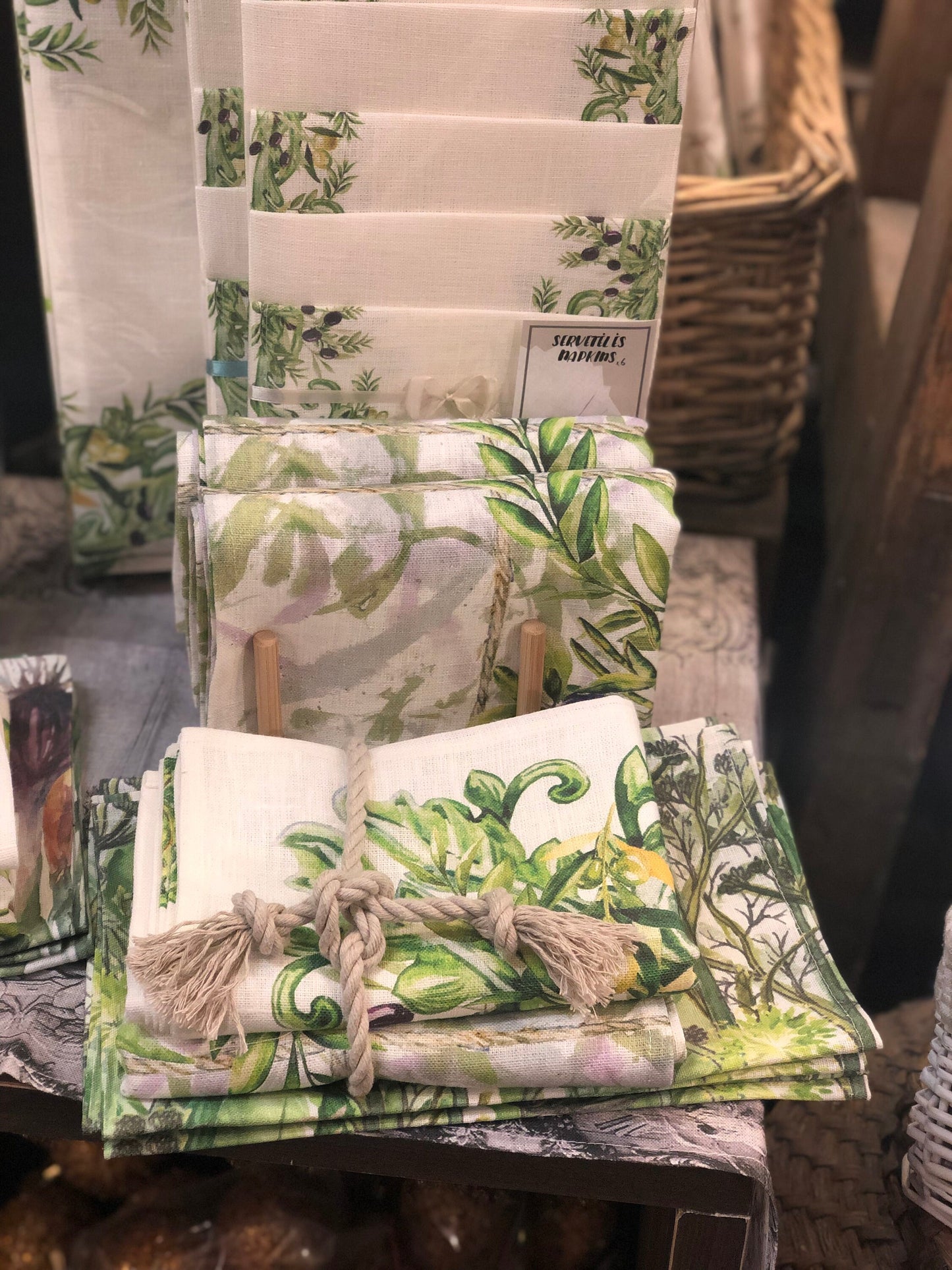 Placemats set, olive print, linen placemats, wabi sabi, farmhouse decor, fabric placemats, cloth napkins, table decor, mother in law gift