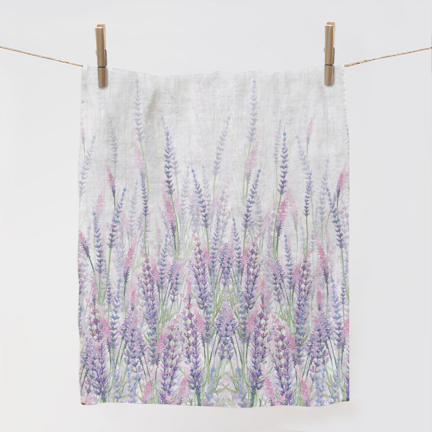 Lavenders, Tea towel, Kitchen towel, 100% linen fabric, Gift for her, Linen towel, Organic fabric towel, Tea towel art, Holiday gifts