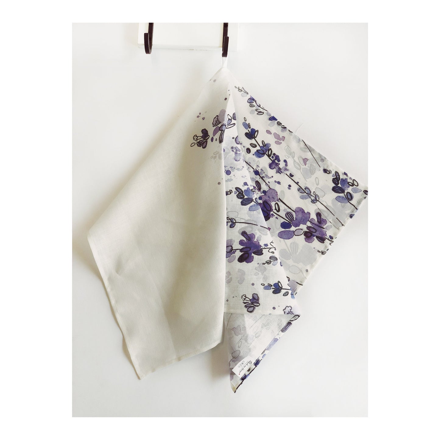 Tea towel, Lavenders, Kitchen towel, 100% linen fabric, Gift for her, Linen towel, Organic fabric towel, Tea towel art, Holiday gifts