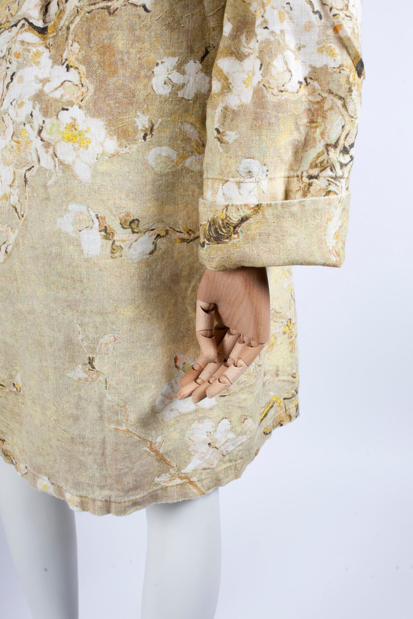 Vincent van Gogh, kimono robe, kimono cardigan, bathrobe, Almond blossom, 100% linen, bridesmaid gift, Linen robe, linen, Linen bathrobe