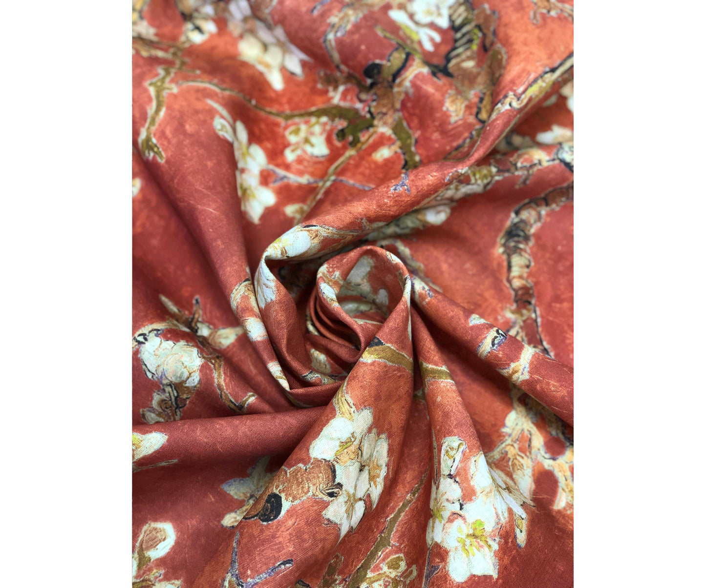 Kimono robe, Vincent van Gogh, kimono cardigan, bathrobe, Almond blossom, 100% linen, bridesmaid gift, Linen robe, linen, Linen bathrobe