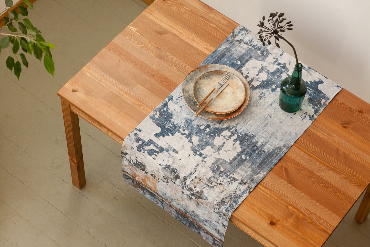 Table runner, wabi sabi, custom, housewarming gift, easter table runner, housewarming, farmhouse runner, table decor, 100 linen, table cloth