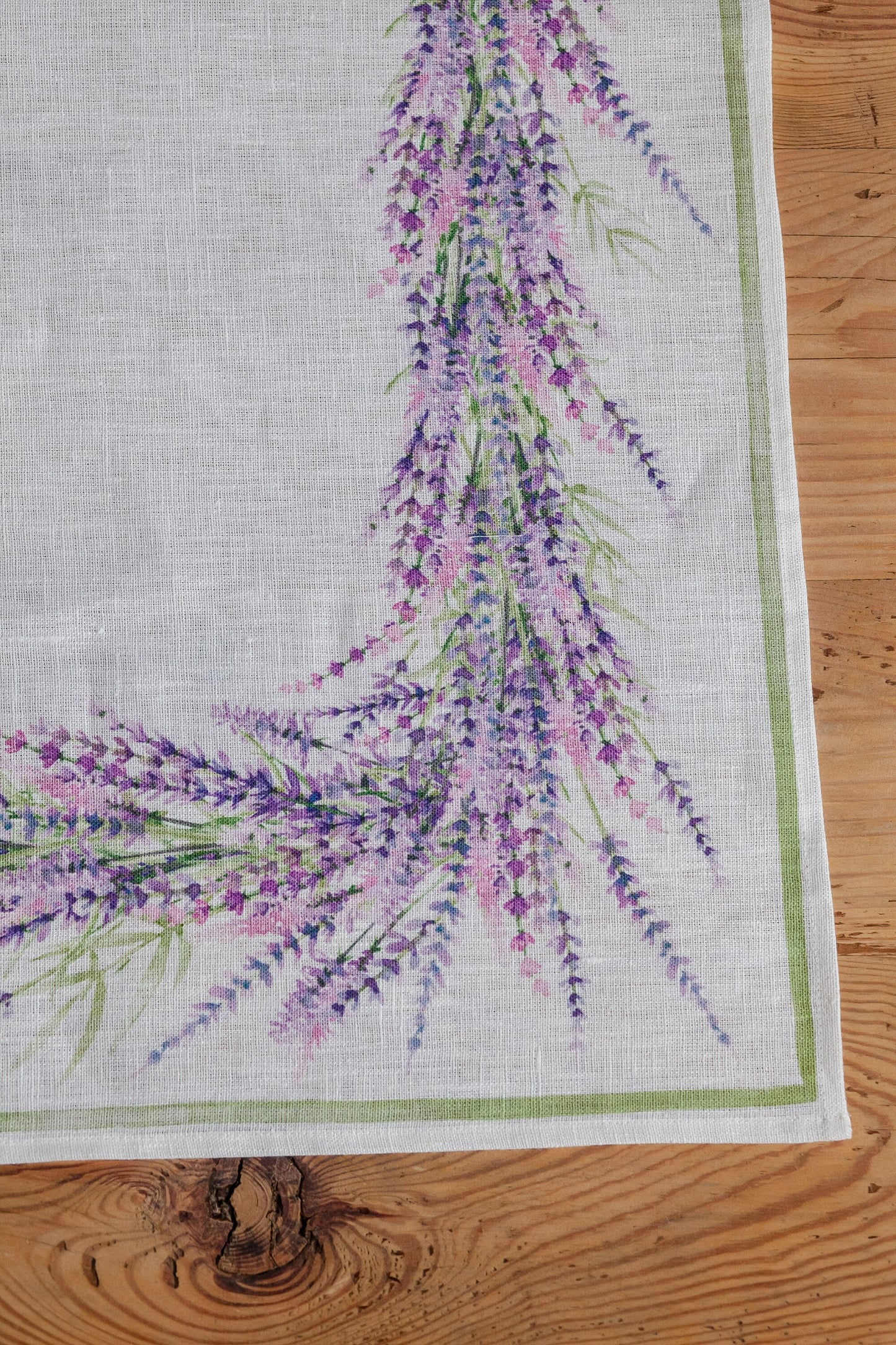 Table runner, Lavenders, linen, custom size, housewarming gift, lavenders, easter table decor, farmhouse decor, wedding table decor, linen