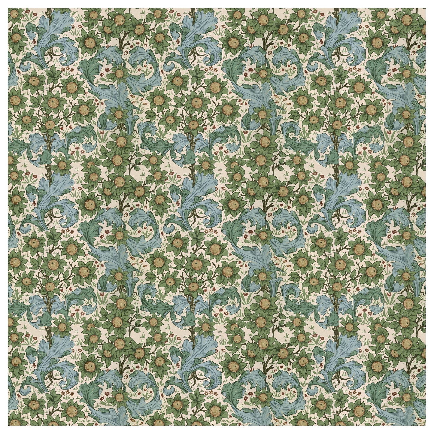 Tablecloth, Orchard, 1955, John Henry Dearle, Orange tree, custom size, William Morris, linen tablecloth, 100% linen, LINENISLOVE