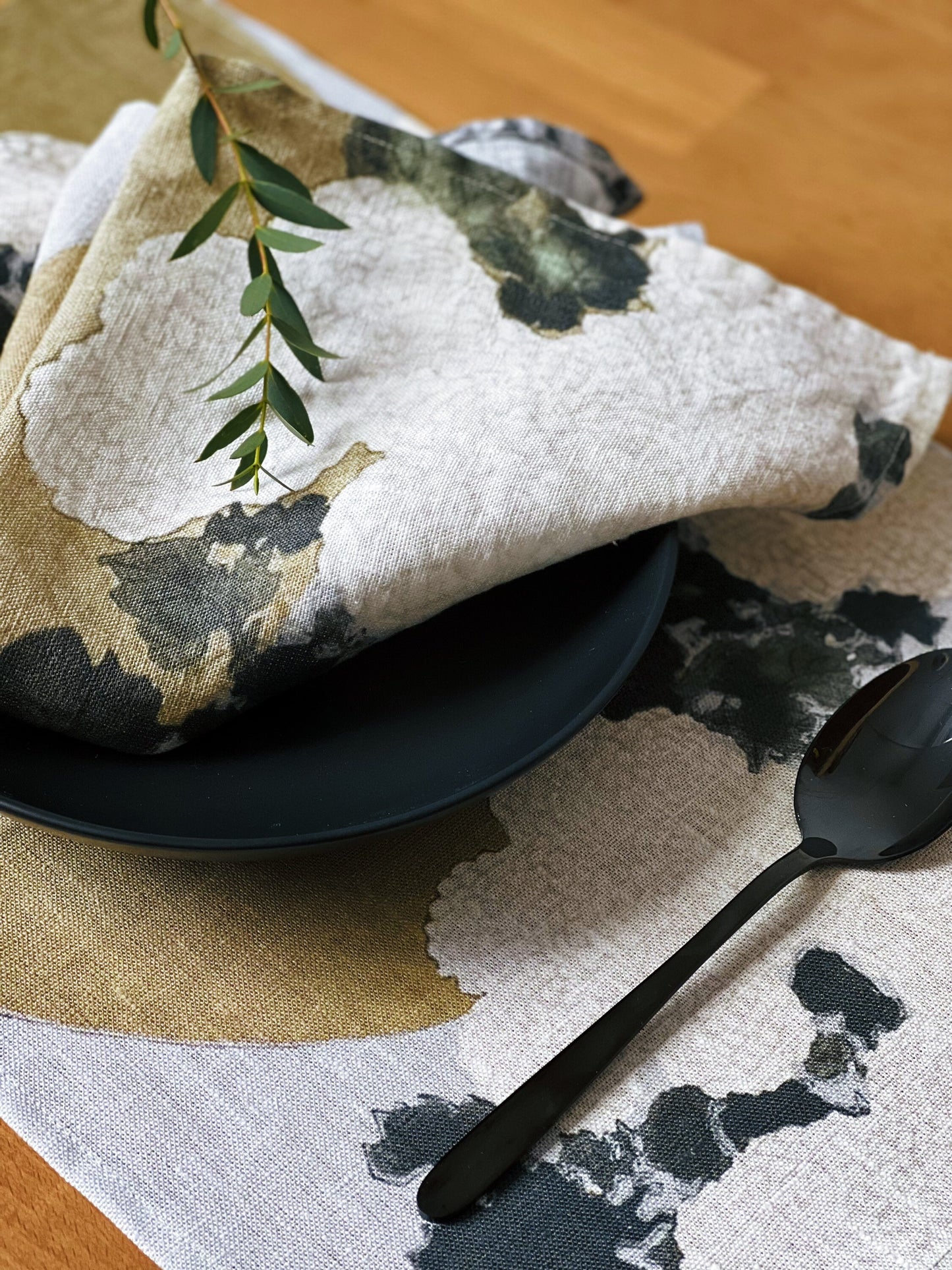 Napkins set, Kamisaka Sekka, Spring Blossom, linen napkins, fabric napkins, Japan art print, 100% linen, wabi sabi