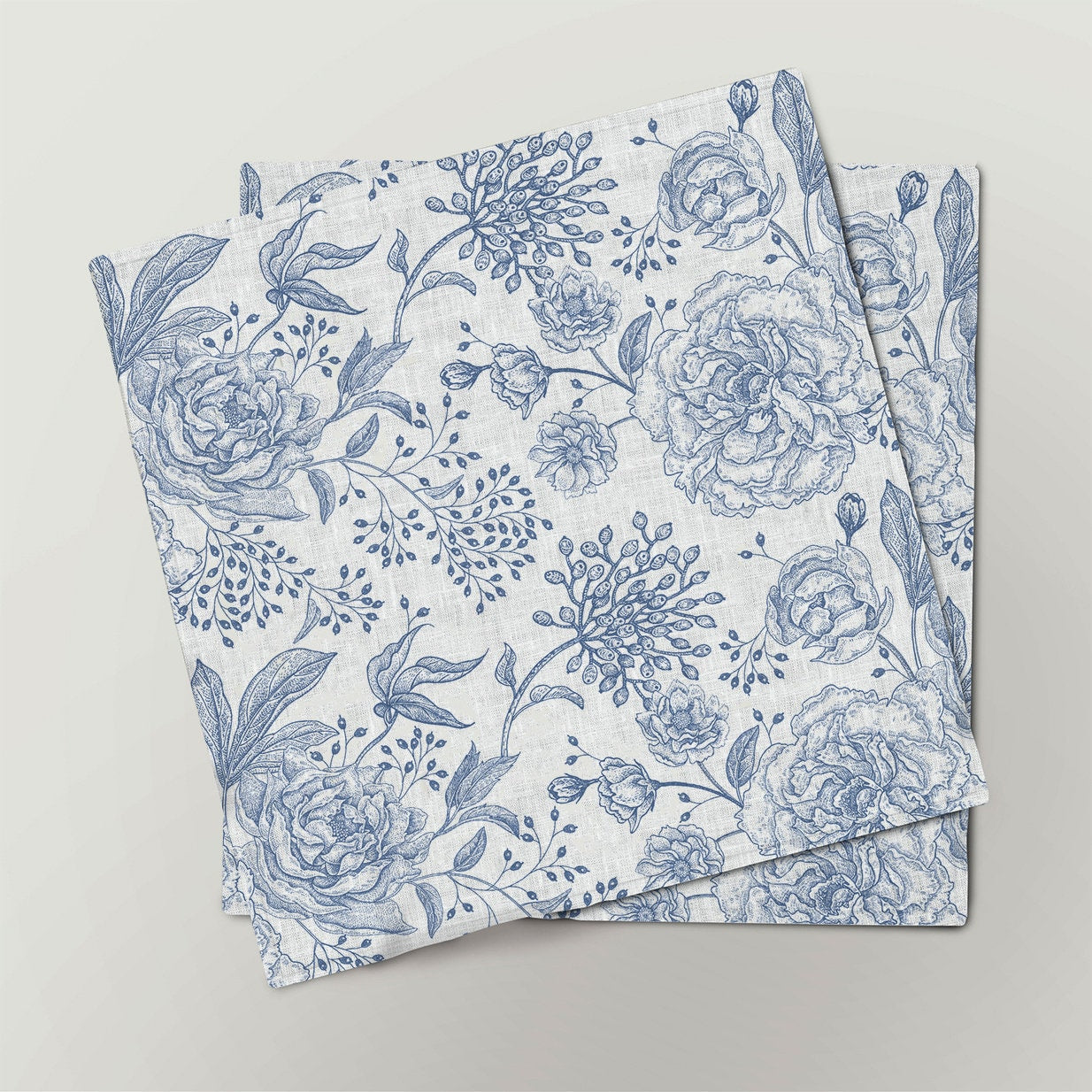 Napkins set, Floral vintage, 100% linen, napkins cloth, fabric napkins, napkins for wedding, custom napkins, dinner napkins