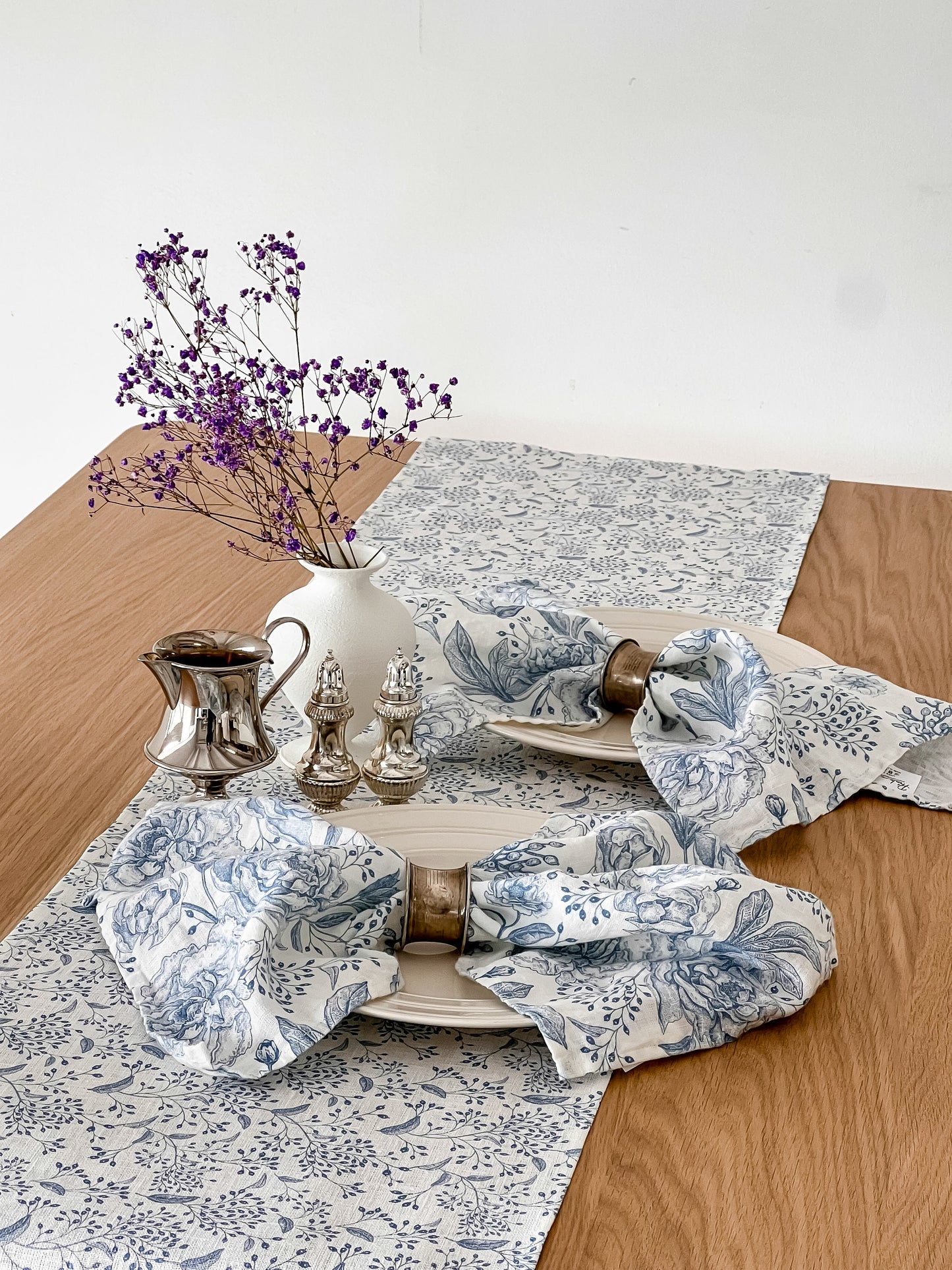 Napkins set, Floral vintage, 100% linen, napkins cloth, fabric napkins, napkins for wedding, custom napkins, dinner napkins