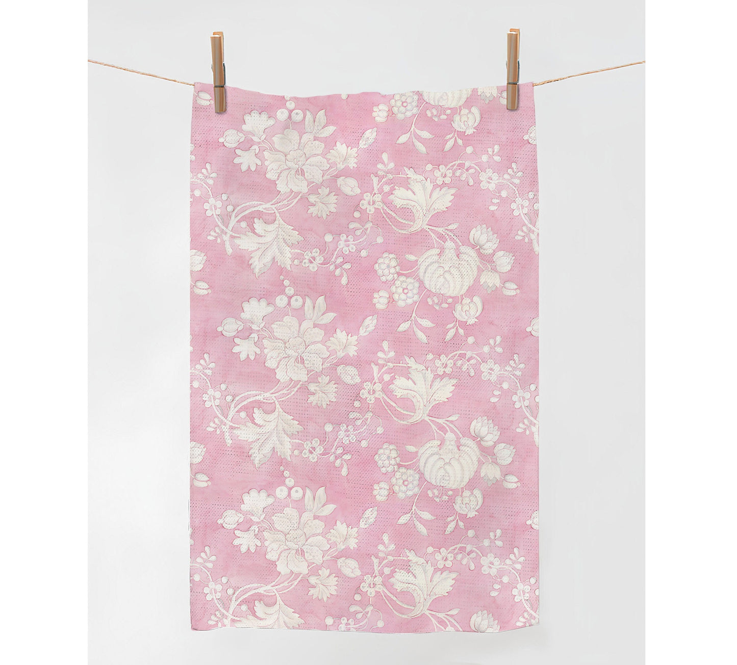 Towel, Anna Maria Garthwaite, Spitalfields, 1752 - 1753, toile pink towel