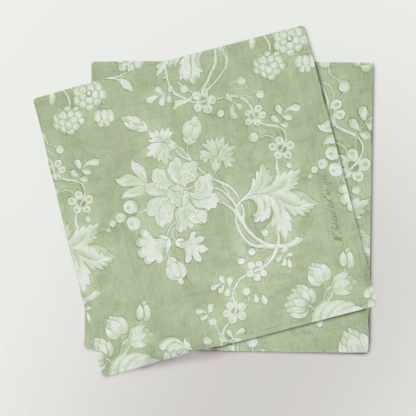 Napkins set, Anna Maria Garthwaite, Spitalfields, 1752 - 1753, 100% linen, green edition