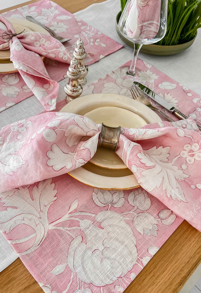 Placemats set, Anna Maria Garthwaite, Spitalfields, 1752 - 1753, art print, linen placemats