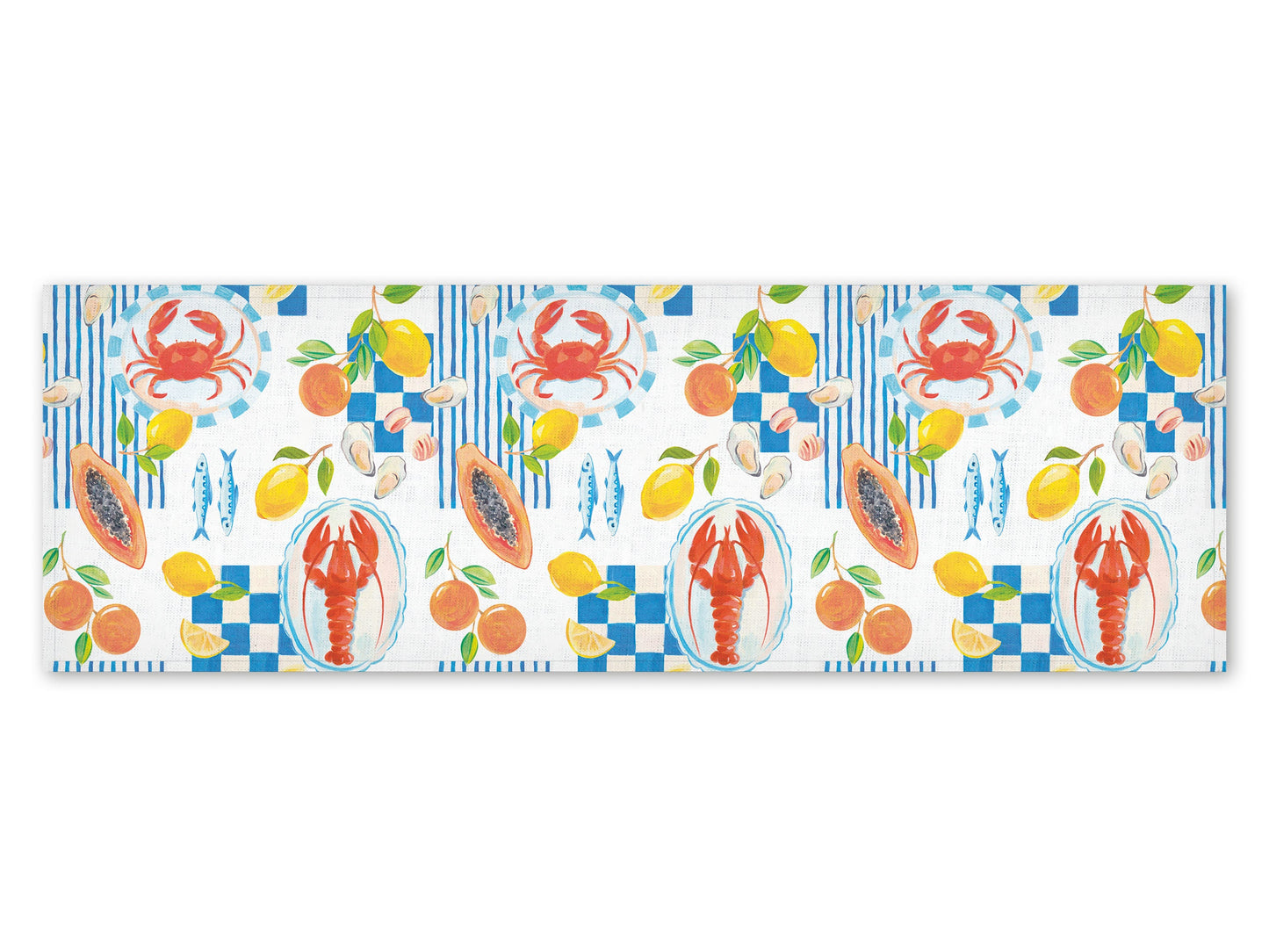 Table runner, Seaside Party, Summer table runner, 100% linen, linen table runner, custom length table runner