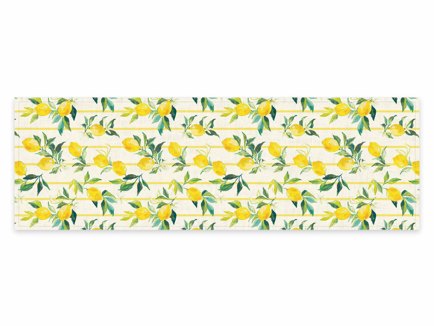 Table runner, Tuscan Lemons, 100% linen, linen table runner