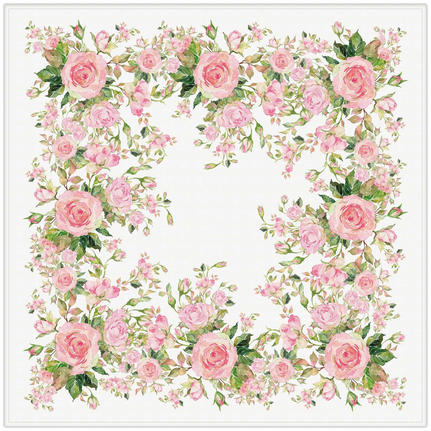 Tablecloth, Eternal Bloom, flower pattern, 100% linen