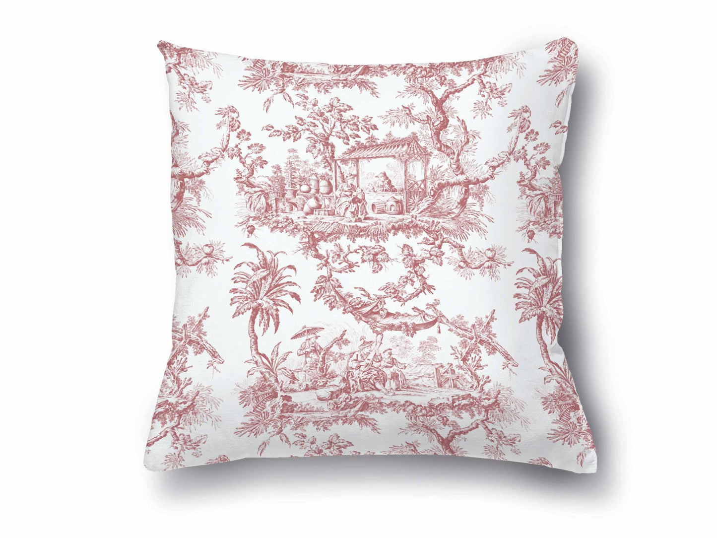 Cushion cover, Toile de Jouy, 100% linen, Throw Pillow, Linen pillow, Wholesale pillow, 18x18 pillow
