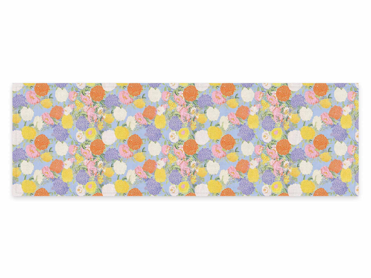 Table runner, Aster and Dahlia, 100% linen