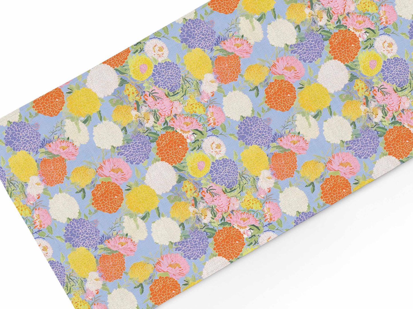 Table runner, Aster and Dahlia, 100% linen