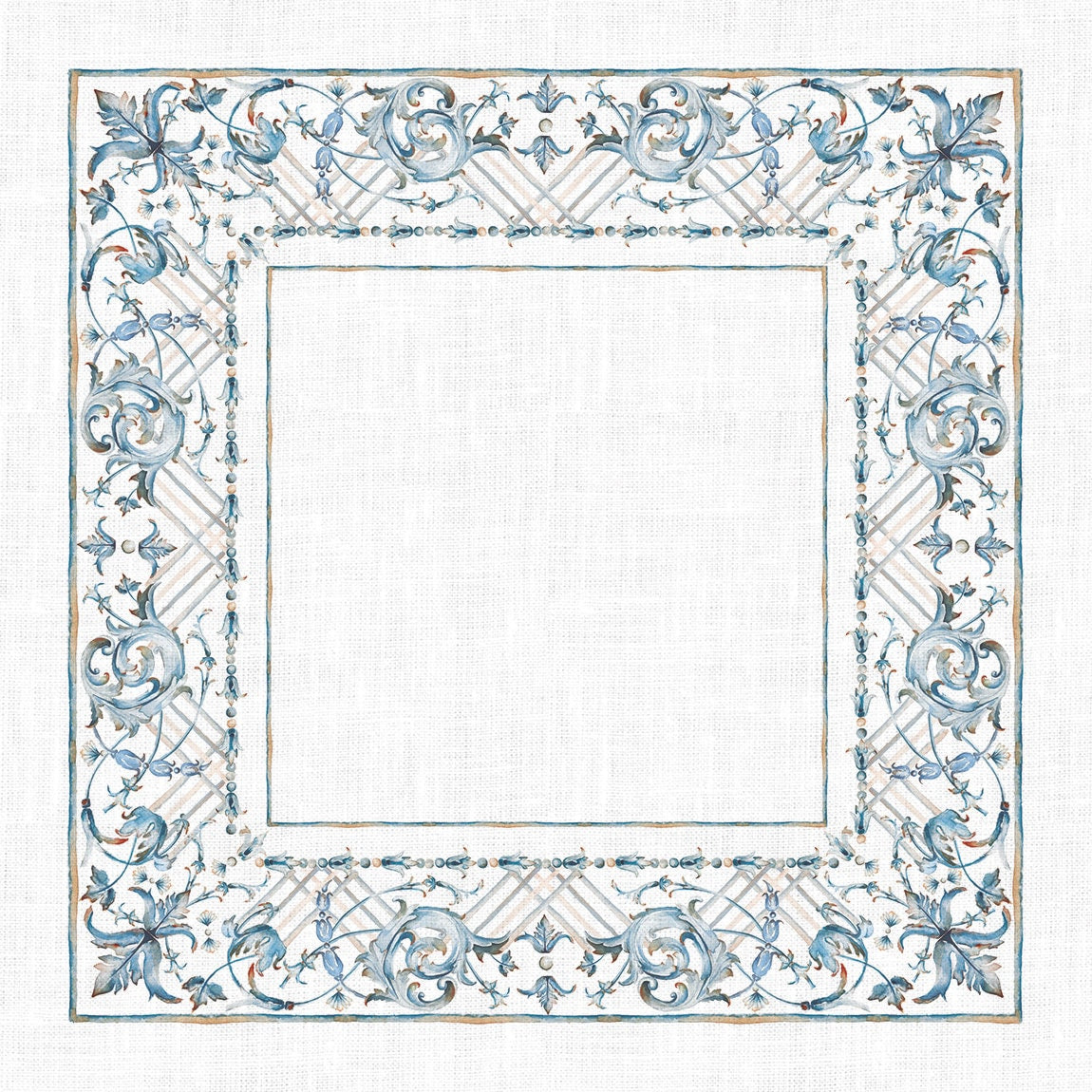 Linen tablecloth, Art decor, Blue table decor, 100% linen fabric, Event linen