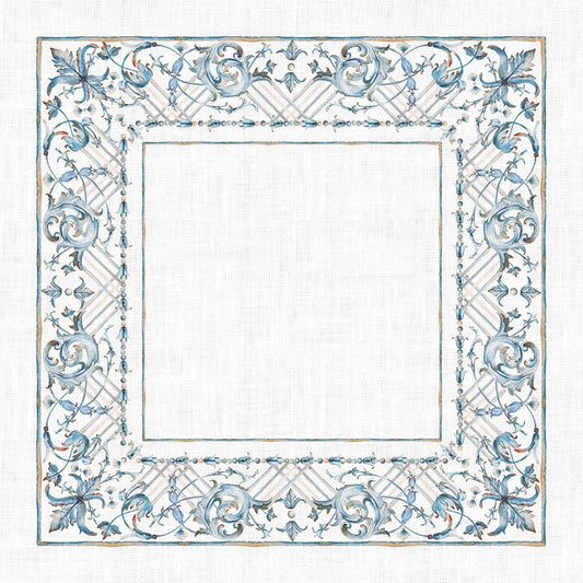 Linen tablecloth, Art decor, Blue table decor, 100% linen fabric, Event linen