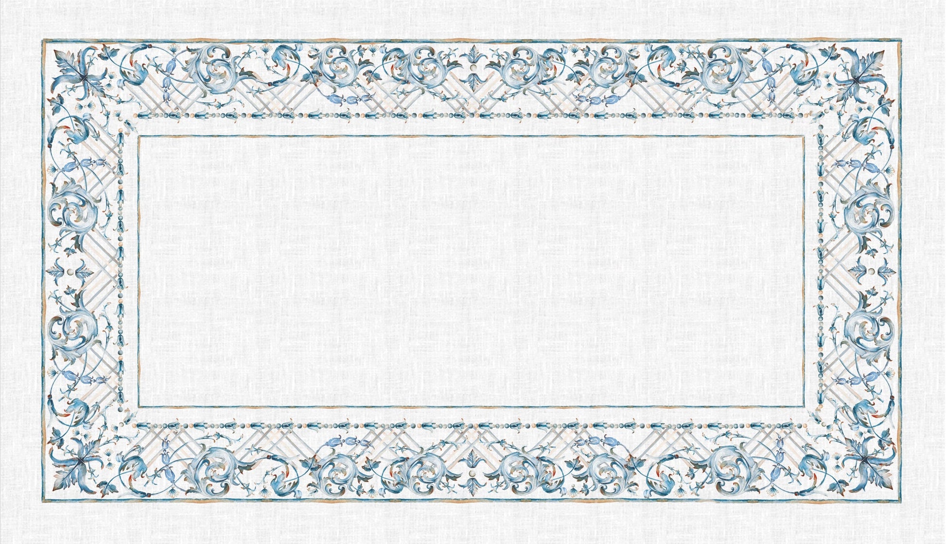 Linen tablecloth, Art decor, Blue table decor, 100% linen fabric, Event linen