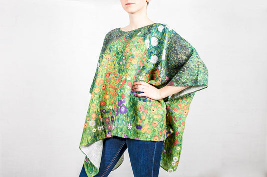 Gustav Klimt, one size tunic, linen blouse, boho clothes, linen women shirt, 100% linen, wholesale prices, loose blouse, maternity shirt