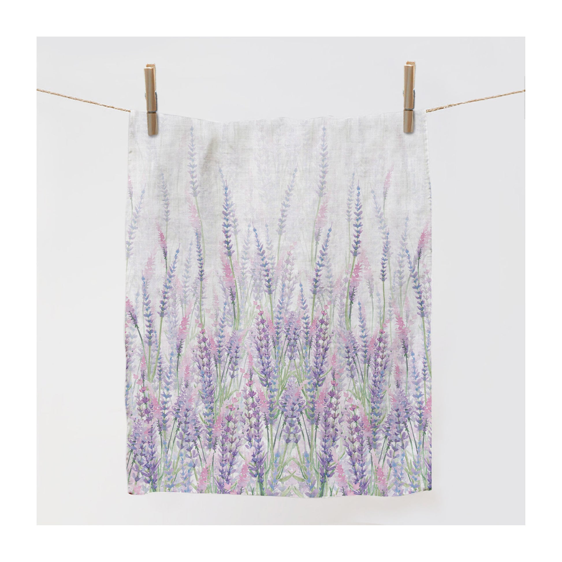 Lavenders, Tea towel, Kitchen towel, 100% linen fabric, Gift for her, Linen towel, Organic fabric towel, Tea towel art, Holiday gifts