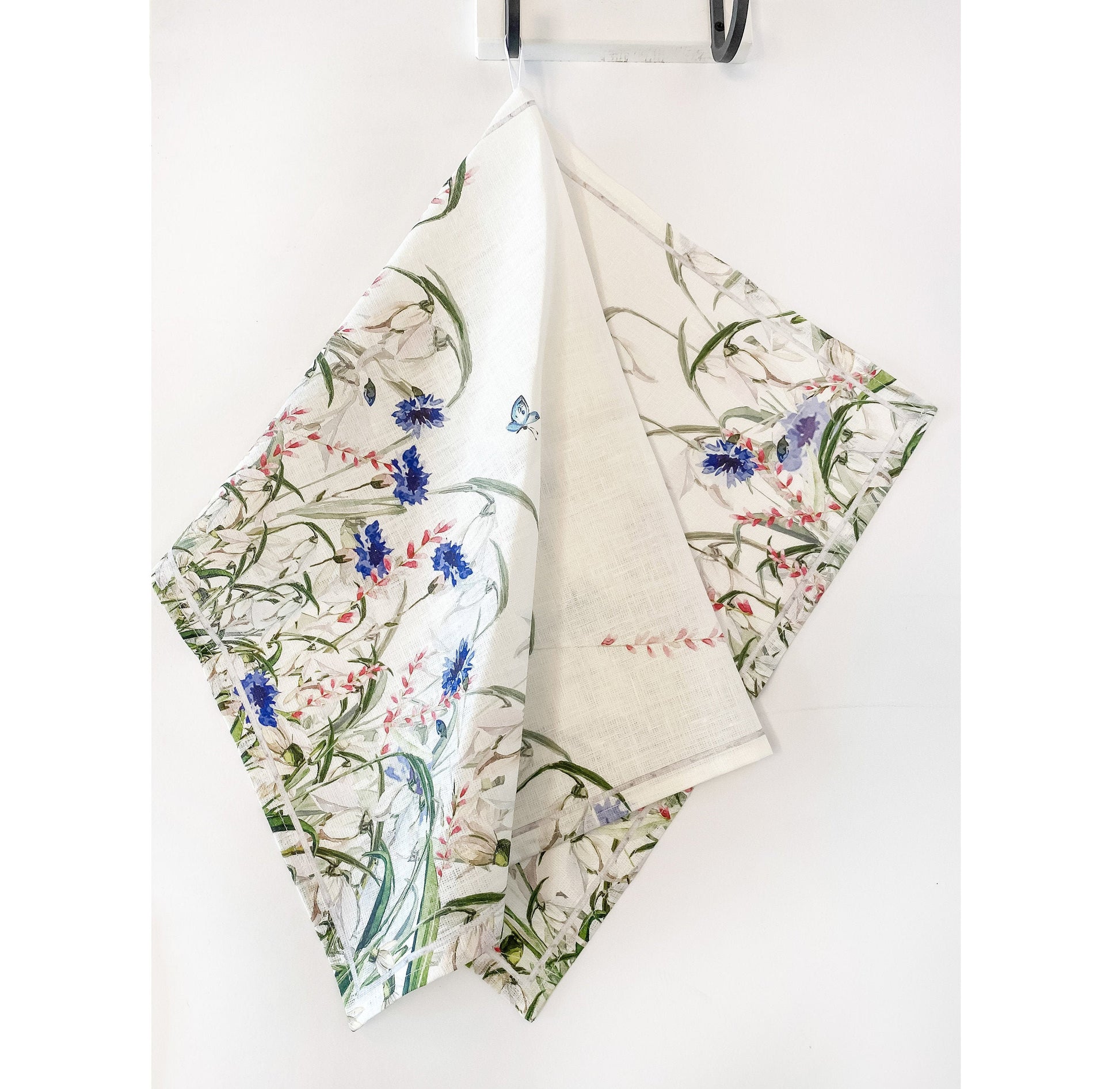 Linen Kitchen Towel | Cornflowers