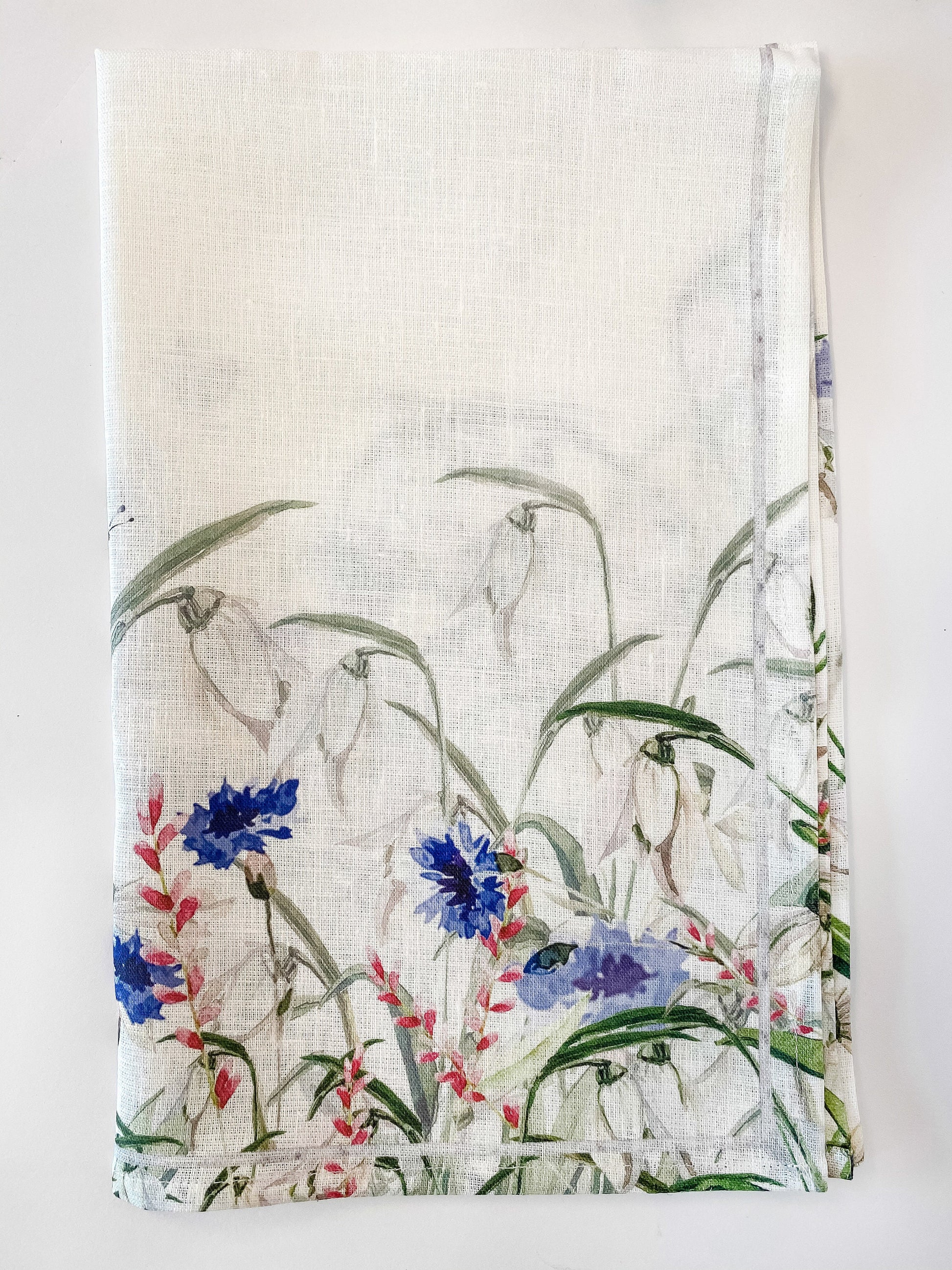 Linen Kitchen Towel | Cornflowers