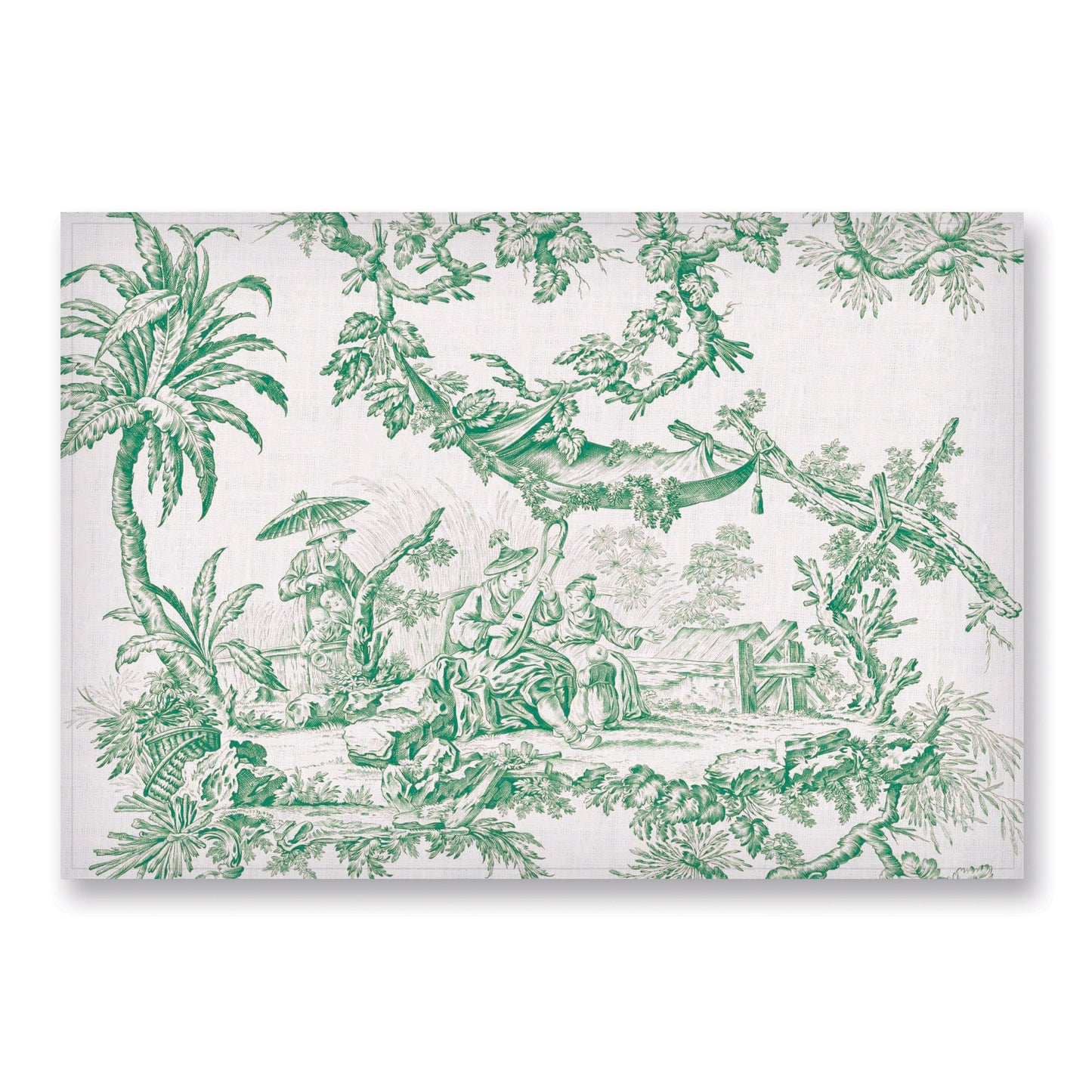 Placemats, Toile de Jouy, placemats set of 4, placemats set of 6, fabric placemats, linen placemats, placemats set