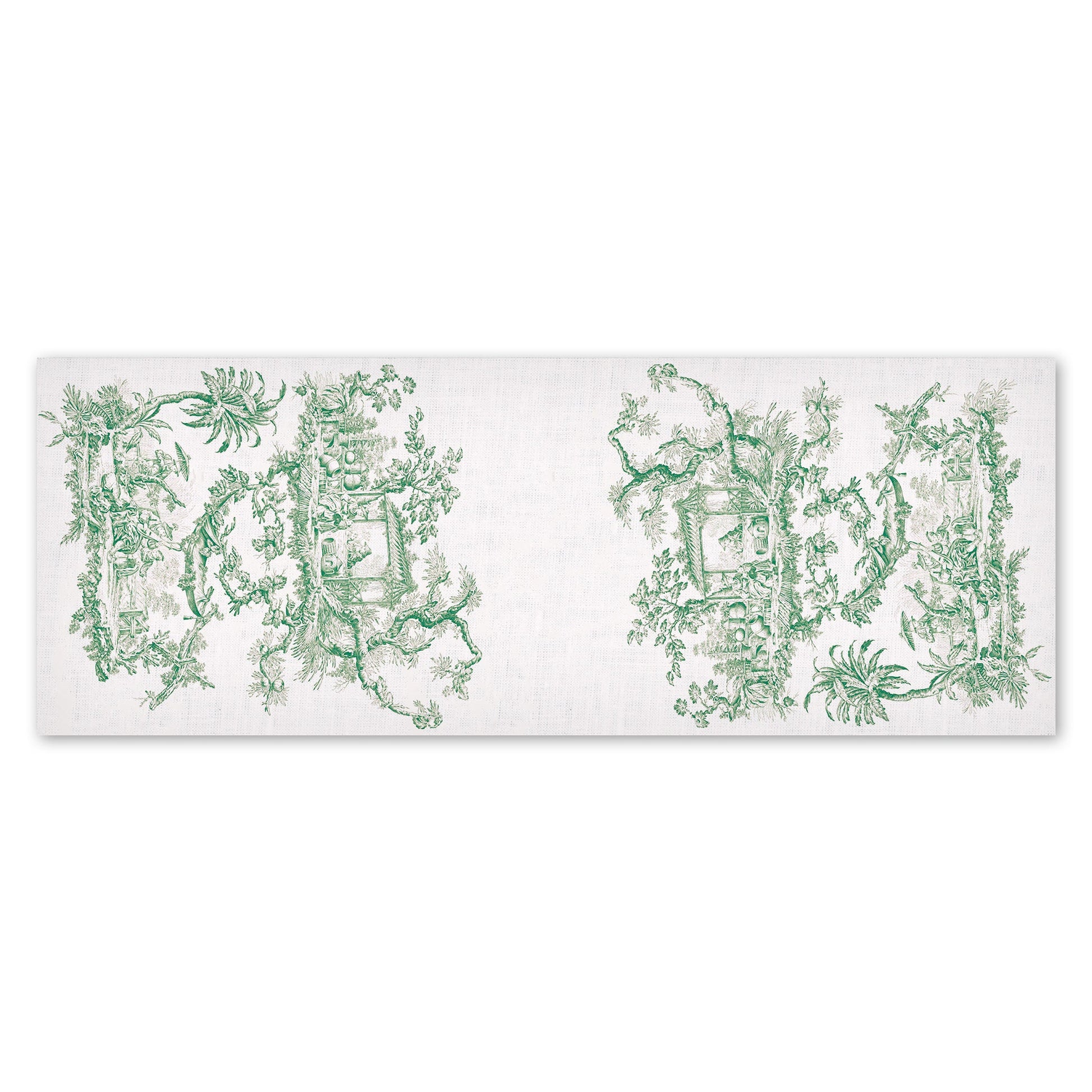 Toile de Jouy, Table runner, Linen table runner, 100% linen, custom table runner, Hand made in Lithuania
