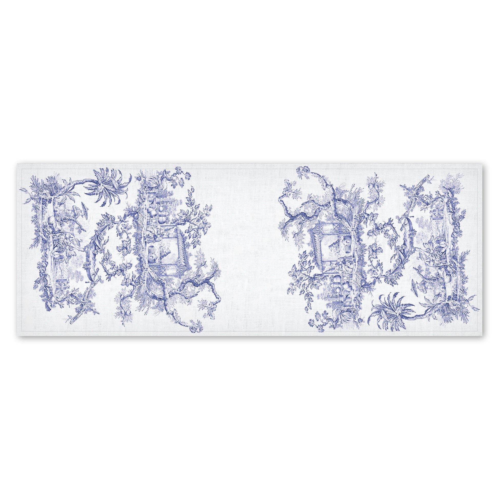 Toile de Jouy, Table runner, Linen table runner, 100% linen, custom table runner, Hand made in Lithuania
