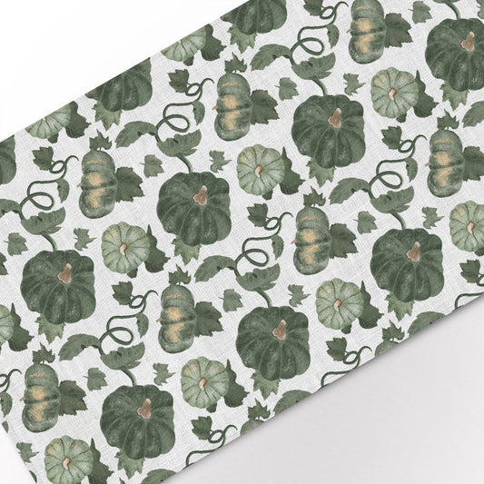 Pumpkins Table runner, Pumpkins decor, fall, fall linens, thanksgiving decor, linen table runner, 100% linen, Halloween decor
