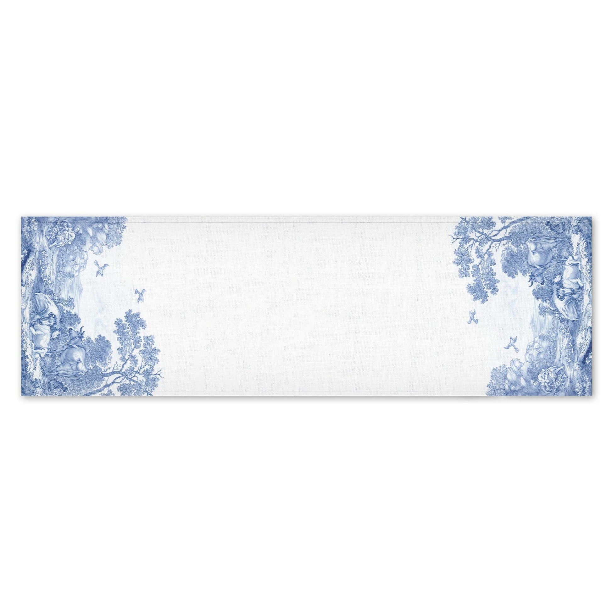 Linen Table Runner | Plaque with Elijah Fed by Ravens