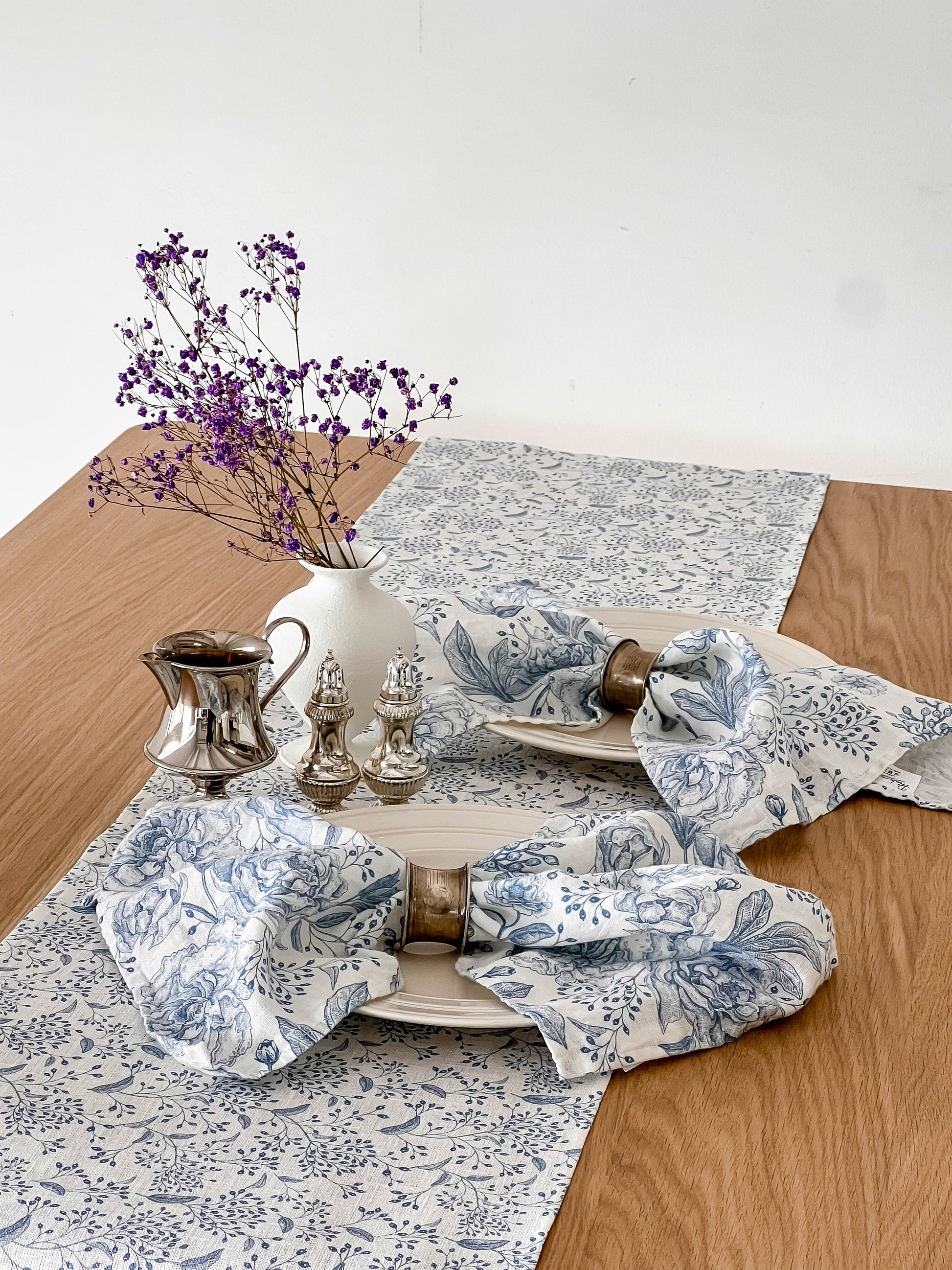 Napkins set, Floral vintage, 100% linen, napkins cloth, fabric napkins, napkins for wedding, custom napkins, dinner napkins