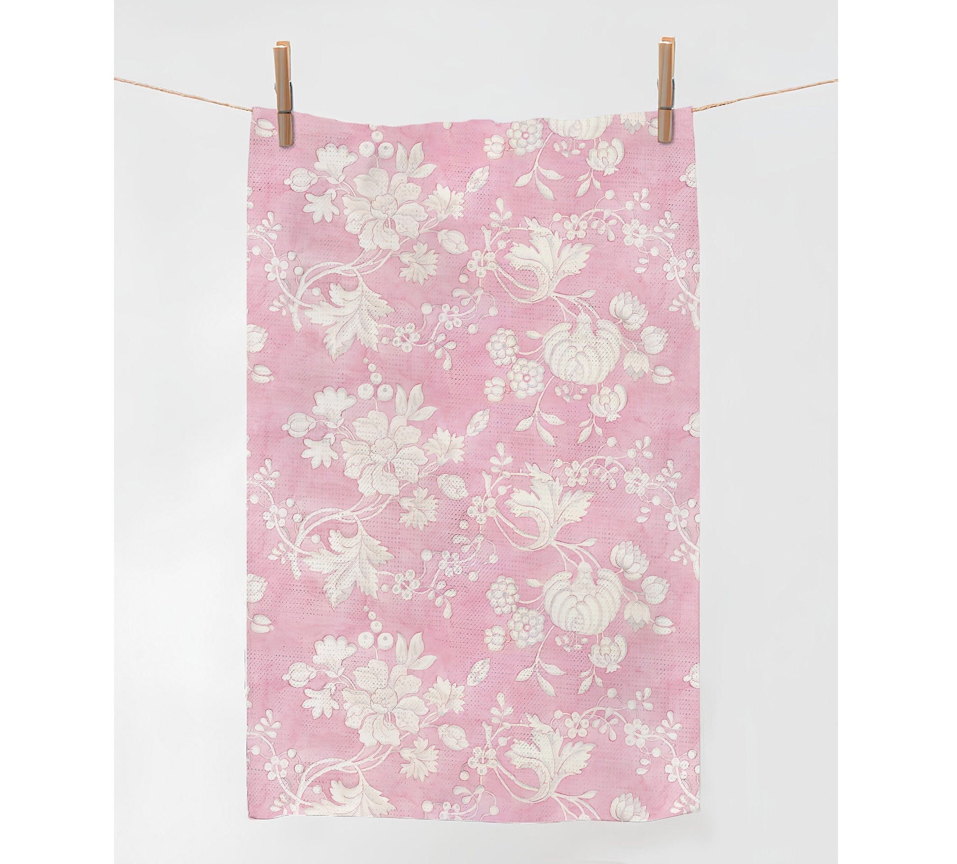 Towel, Anna Maria Garthwaite, Spitalfields, 1752 - 1753, toile pink towel