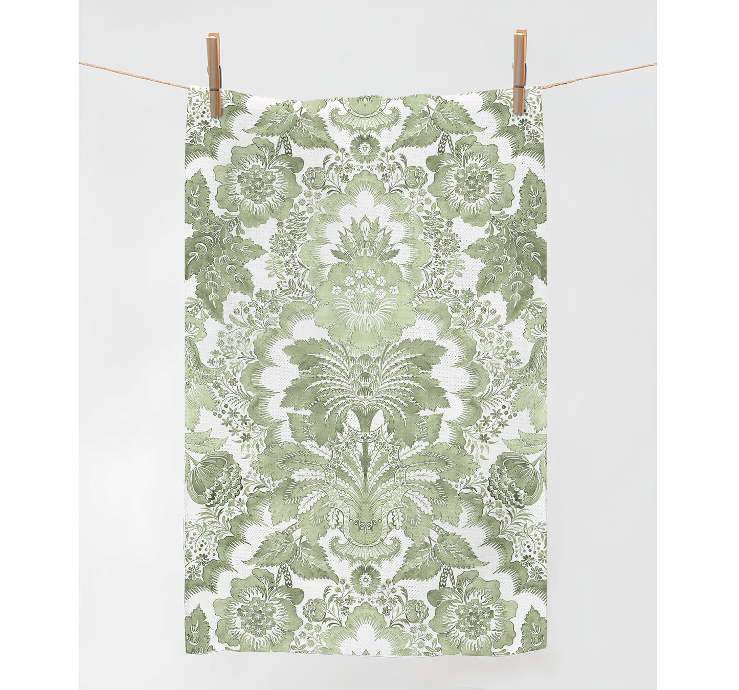 Kitchen towel, Anna Maria, Garthwaite, Spitalfields, toile towel, green kitchen towel, 100% linen