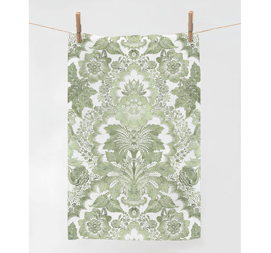 Kitchen towel, Anna Maria, Garthwaite, Spitalfields, toile towel, green kitchen towel, 100% linen