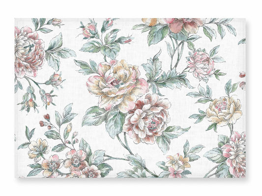 Placemats set, Blooming Peonies, toile de jouy, linen placemats, wedding gift, linen placemats, 100% linen fabric