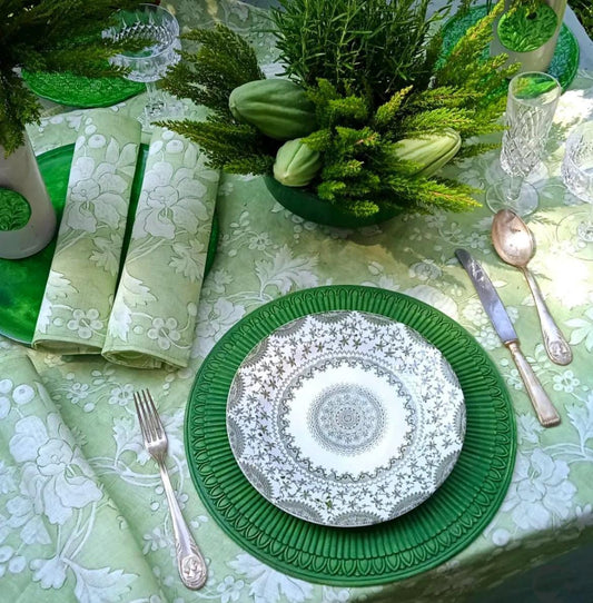 Napkins set, Anna Maria Garthwaite, Spitalfields, 1752 - 1753, 100% linen, green edition