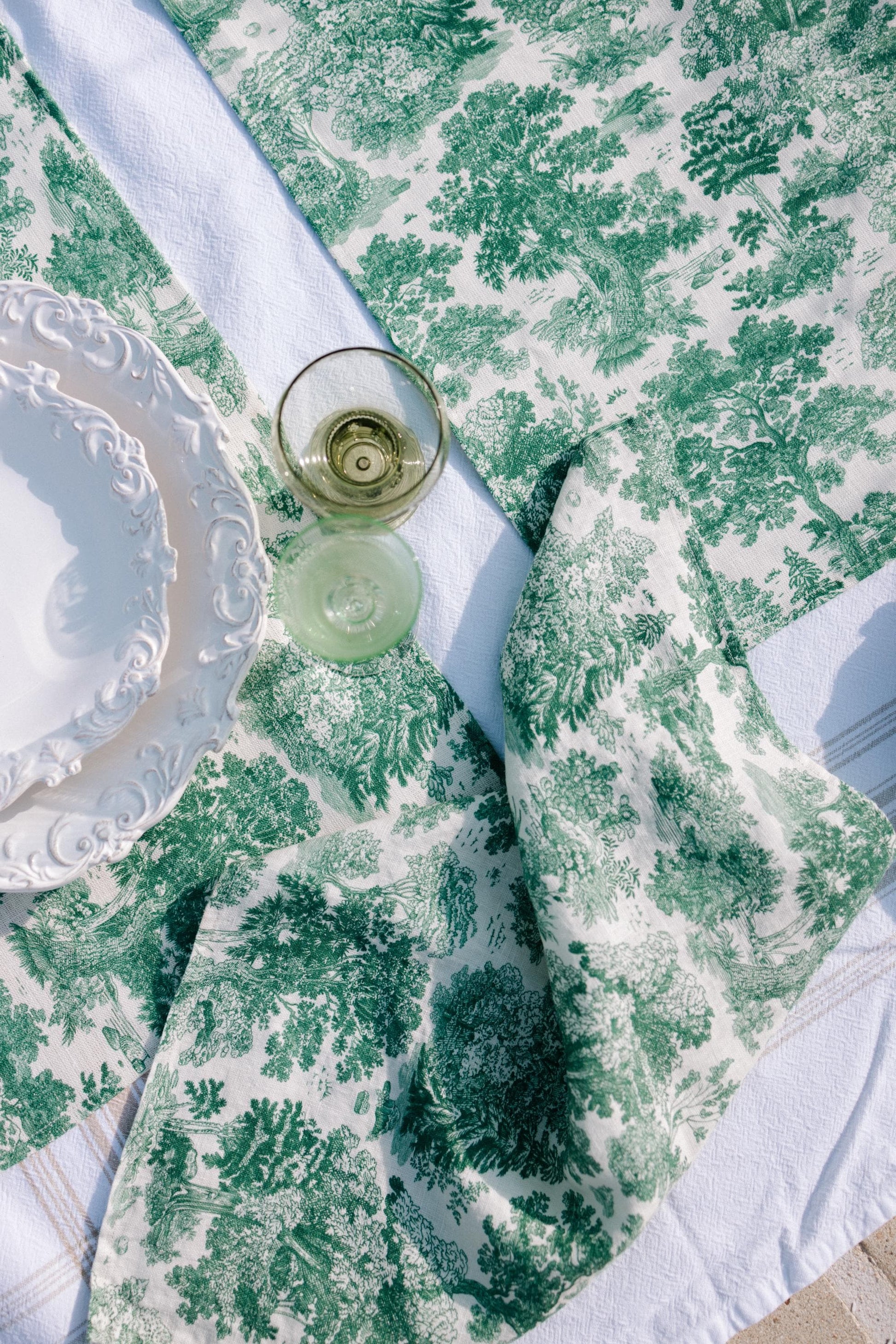Dish towel, Forest Serenity, fabric towel, vintage kitchen towel, 100% linen