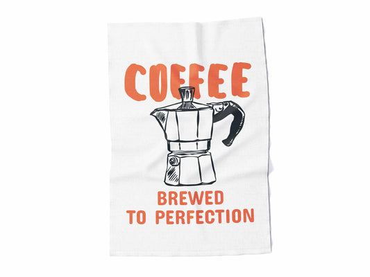 Kitchen towel, Coffee, linen towel, hand towel, 100% linen