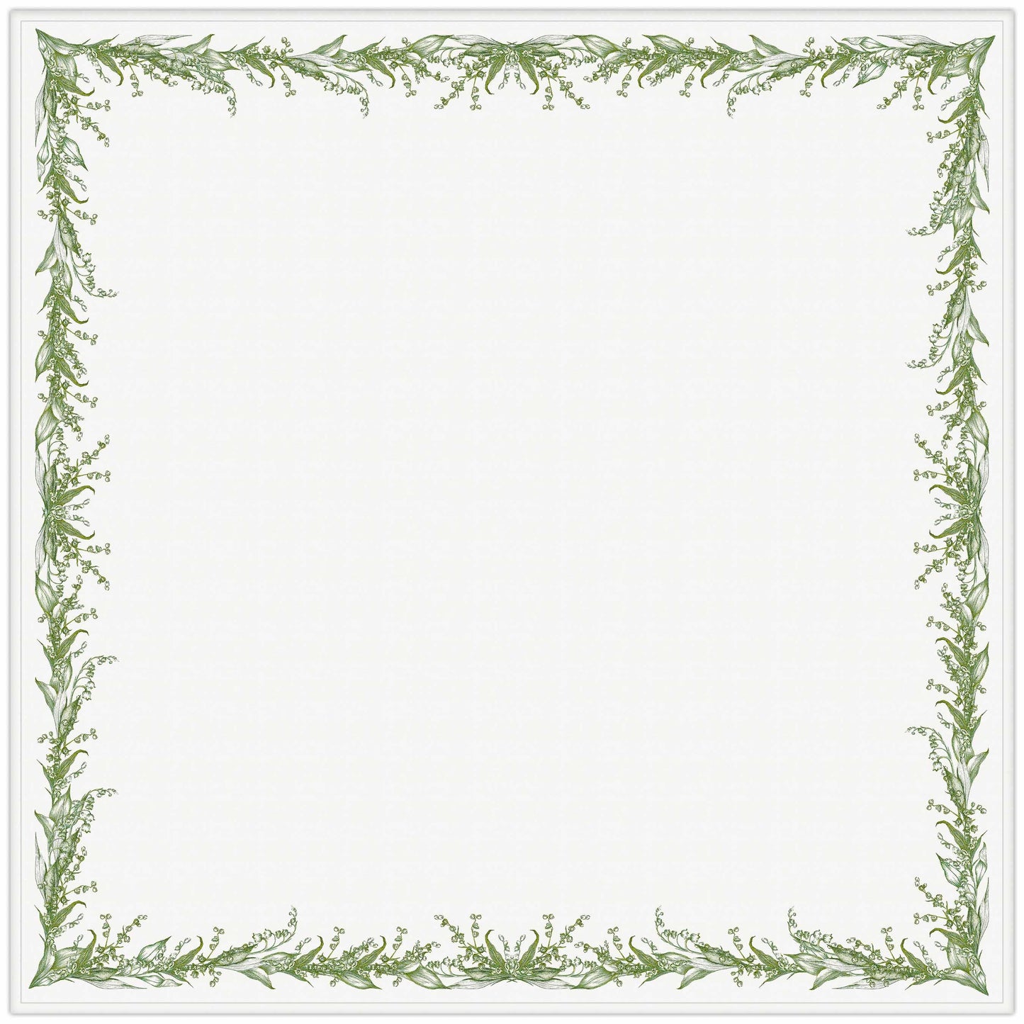 Tablecloth, Lilies of the Valley, fabric tablecloth, 100% linen, Easter tablecloth