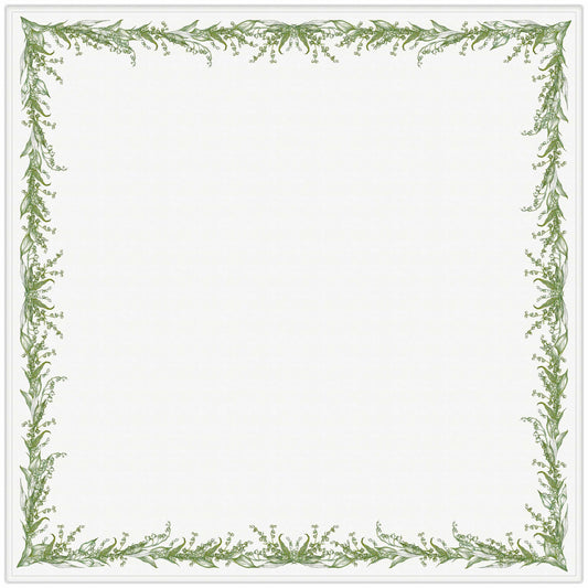 Tablecloth, Lilies of the Valley, fabric tablecloth, 100% linen, Easter tablecloth