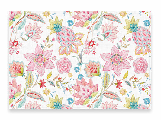 Placemats set, Pineapple Garden, linen placemats, wedding gift, custom placemats, 100% linen fabric