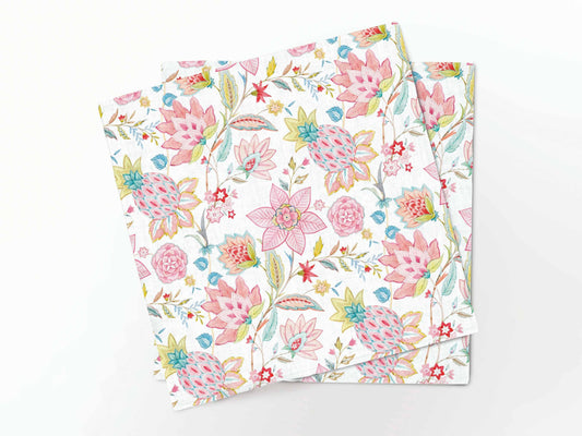 Napkins set, Pineapple Garden, 100% linen, fabric napkins, napkins for wedding