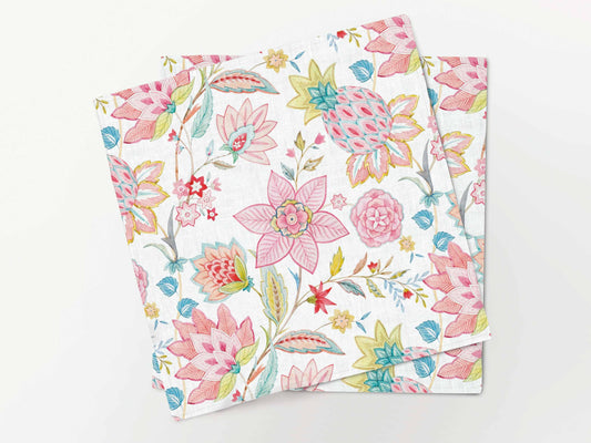 Napkins set, Pineapple Garden, 100% linen, fabric napkins, napkins for wedding