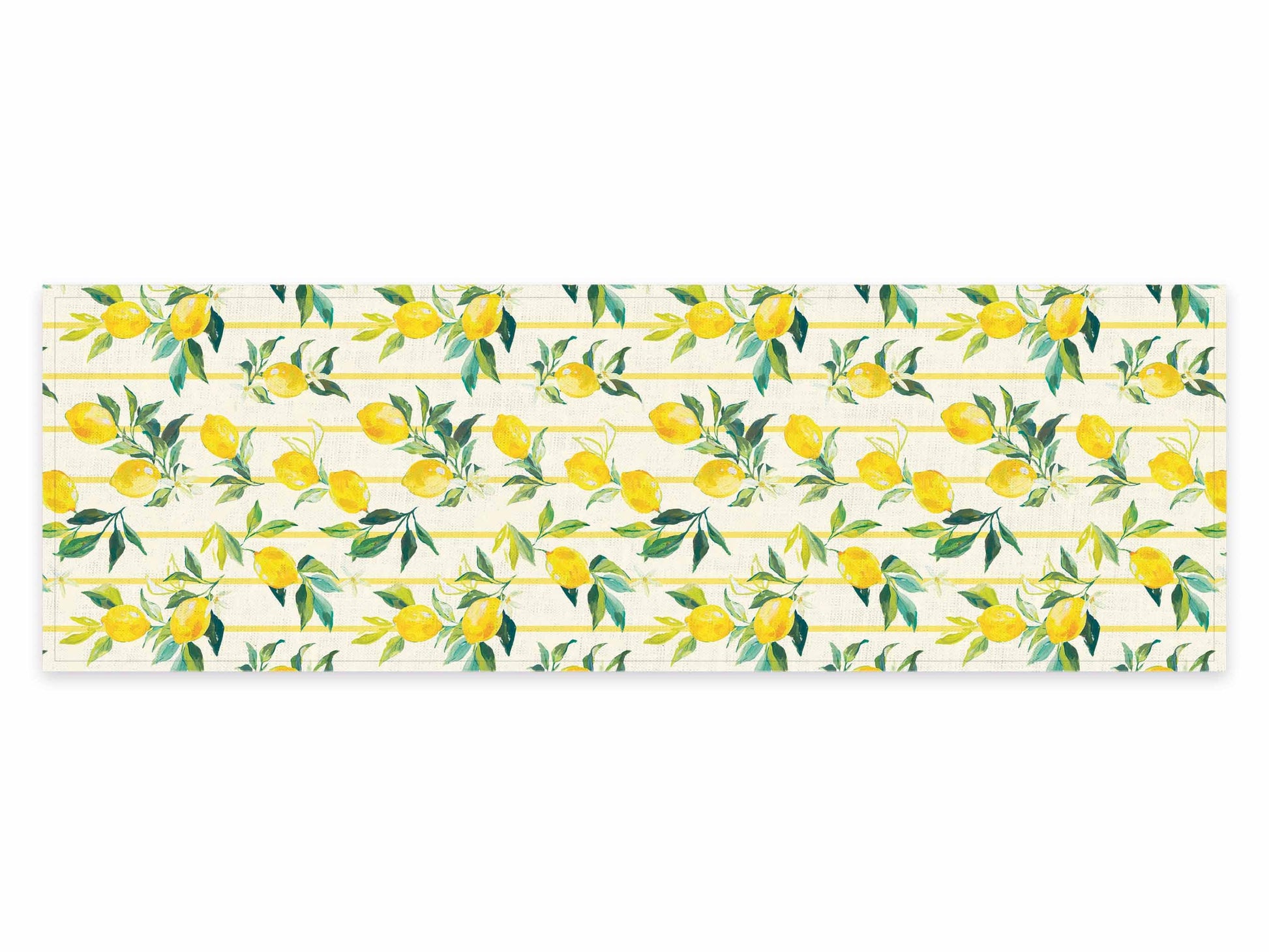 Table runner, Tuscan Lemons, 100% linen, linen table runner
